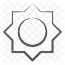 Geometric Shape Arabesque Artistic Decoration Icône