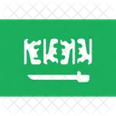 Arabia Saudita Bandera Bandera Icono