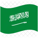 Bandera Pais Arabia Saudita Icono