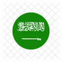 Arabia Saudita Bandera Del Pais Bandera Icono