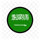 Arabia Saudita Bandera Del Pais Bandera Icono