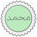 Arabic Calligraphy Lineal Color Icon Icon