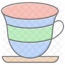 Arabic Coffee Cup Lineal Color Icon Icon