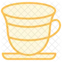 Arabic Coffee Cup Duotone Line Icon Icon