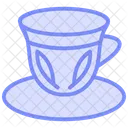 Arabic Coffee Cup Duotone Line Icon Icon