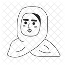 People In Hijabs Similars Mono Icon