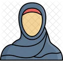 Arabisch Hijab Frau Symbol