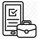 Liniensymbole Zu Digitalisierung Wirtschaft Technologie Und Zukunft Symbol