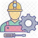 Arbeit Mitarbeiter Arbeiterentschadigung Icon