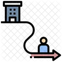 Job Aufgeben Verlassen Job Symbol