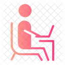 Zuhause arbeiten  Symbol