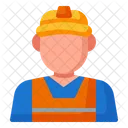 Arbeiter Ingenieur Avatar Symbol