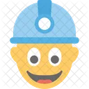 Arbeiter Lachelnd Emoji Icon