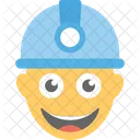 Arbeiter Lachelnd Emoji Icon