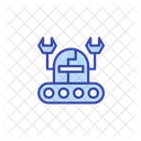 Roboterarbeiter Arbeitsroboter Industrieroboter Symbol