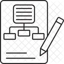 Workflow Hierarchie Diagramm Symbol