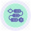 Workflow Farbkreis Symbol Icon