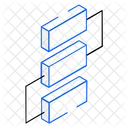 Flussdiagramm Unternehmensnetzwerk Workflow Symbol