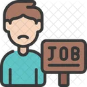 Arbeitslos Person Job Symbol