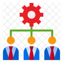 Flussdiagramm Diagramm Geschaftsmann Icon