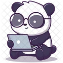 Arbeitender Panda  Symbol