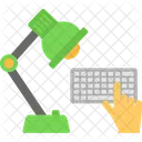 Computertisch Computerarbeitsplatz Arbeitsplatz Symbol