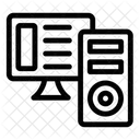 Systemeinheit Workstation Computer Symbol