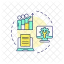 Software Arbeiten Teamarbeit Symbol