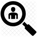 Stellensuche Headhunting Screening Symbol