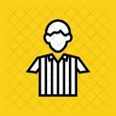 Arbitre Juge Arbitre Football Icône