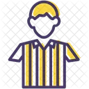 Arbitre Juge Arbitre Football Icône
