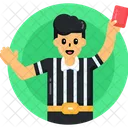 Arbitro De Juego Arbitro Arbitro De Futbol Ícone