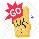 Mão do árbitro Icon