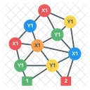 Diagrama De Decision Binaria Arbol Binario Grafico Conectado Icono