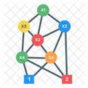 Diagrama De Decision Binaria Arbol Binario Grafico Conectado Icono