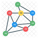 Diagrama De Decision Binaria Arbol Binario Grafico Conectado Icono