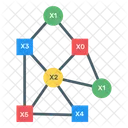 Diagrama De Decision Binaria Arbol Binario Grafico Conectado Icono