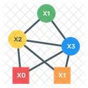 Diagrama De Decision Binaria Arbol Binario Grafico Conectado Icono