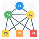 Diagrama De Decision Binaria Arbol Binario Grafico Conectado Icono