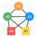 Diagrama De Decision Binaria Arbol Binario Grafico Conectado Icono