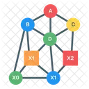 Diagrama De Decision Binaria Arbol Binario Grafico Conectado Icono