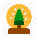 Bola De Nieve Del Arbol Icono