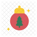 Árbol de bolas de navidad  Icono