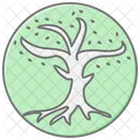 Icono De Color Lineal Del Arbol De La Vida Celta Icono