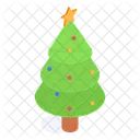 Navidad Arbol Ano Nuevo Icono