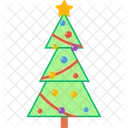 Navidad Arbol Decoracion Icono