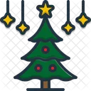 Navidad Decoracion Arbol Icono