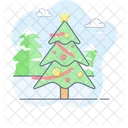 Navidad Vacaciones Arbol Icon