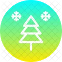 Navidad Arbol Nieve Icon