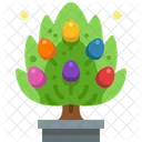 Arbol De Pascua Planta Huevo Icon